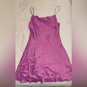 NWT SATIN EFFECT ZARA DRESS NEVER WORN